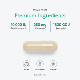 Vitanica Opti-use capsules sur une surface blanche