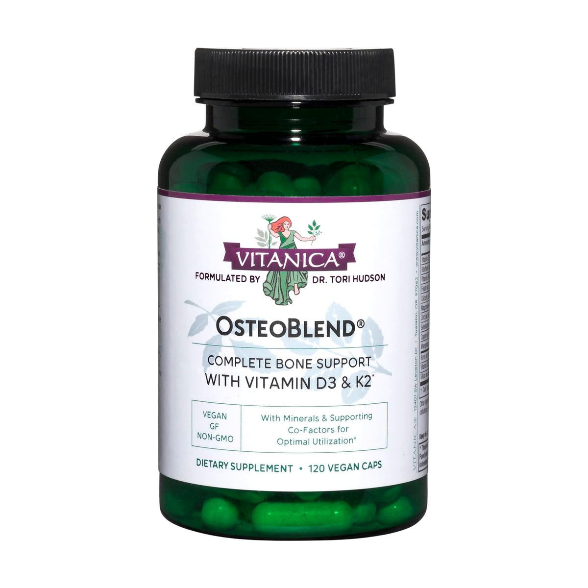 Vitanica OsteoBlend 120 capsules avec étiquette visible