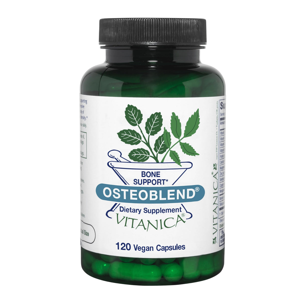 Vitanica OsteoBlend 120 capsules vue de face avec étiquette