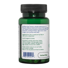 Vitanica Peri/Meno Ease emballage avec informations nutritionnelles
