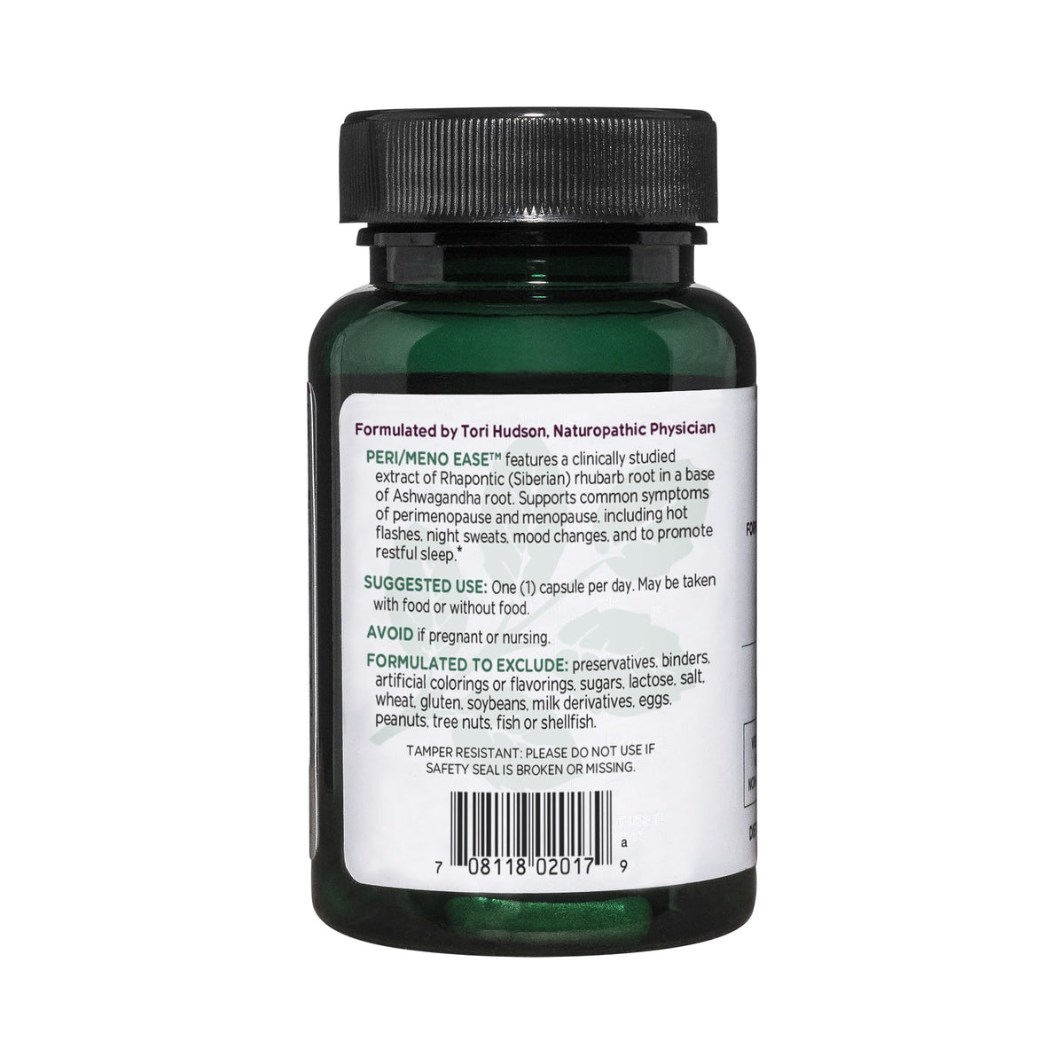 Vitanica Peri/Meno Ease présentation des capsules sur fond neutre