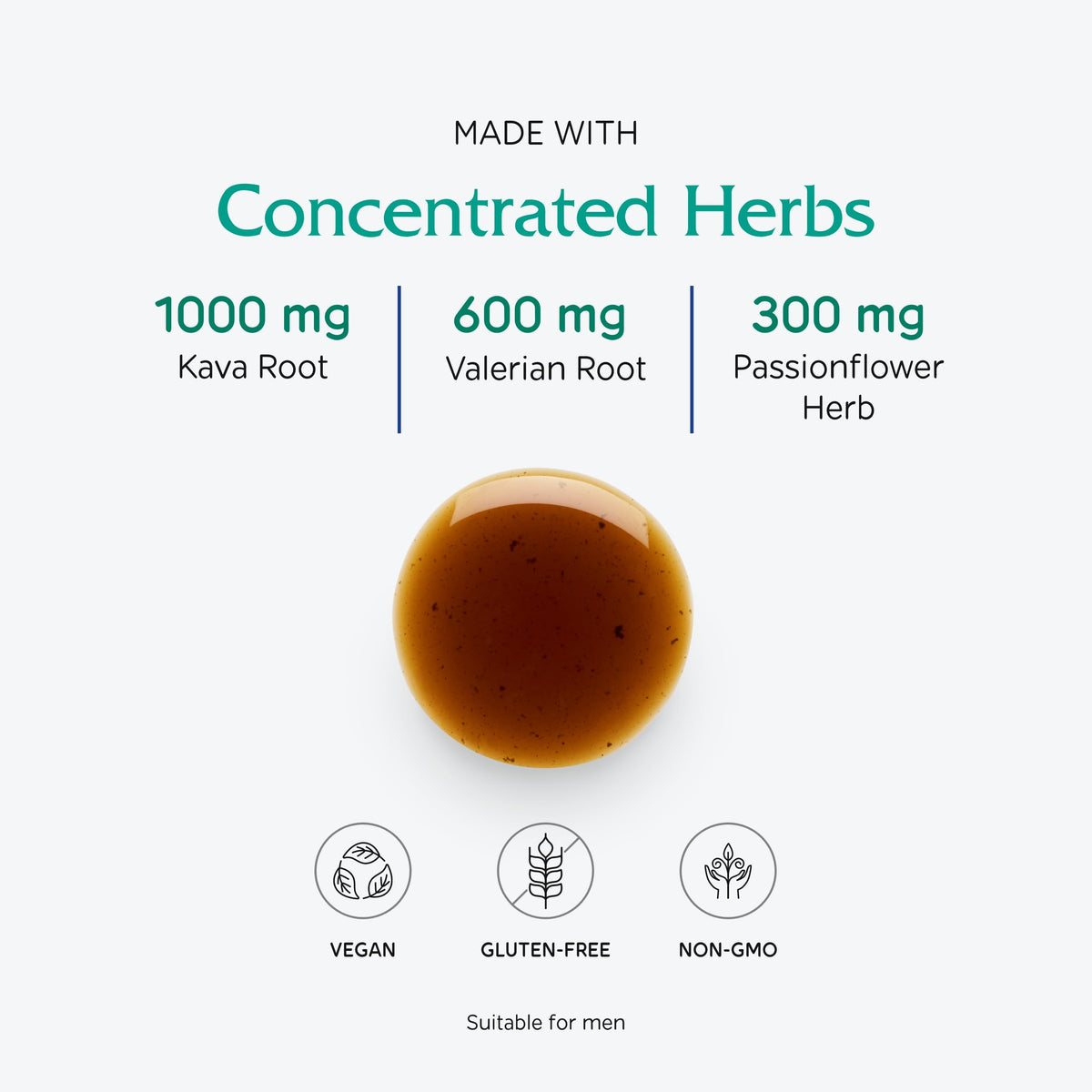 Vitanica Quick Calm Tonic 4 fl oz bouteille sur un fond naturel