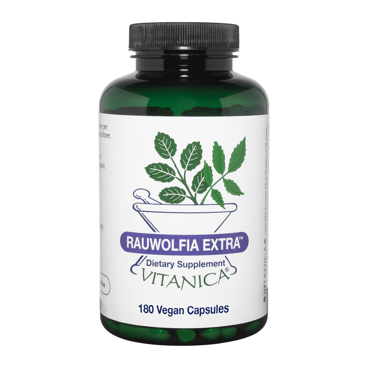 Vitanica Rauwolfia Extra 180 capsules vue de face