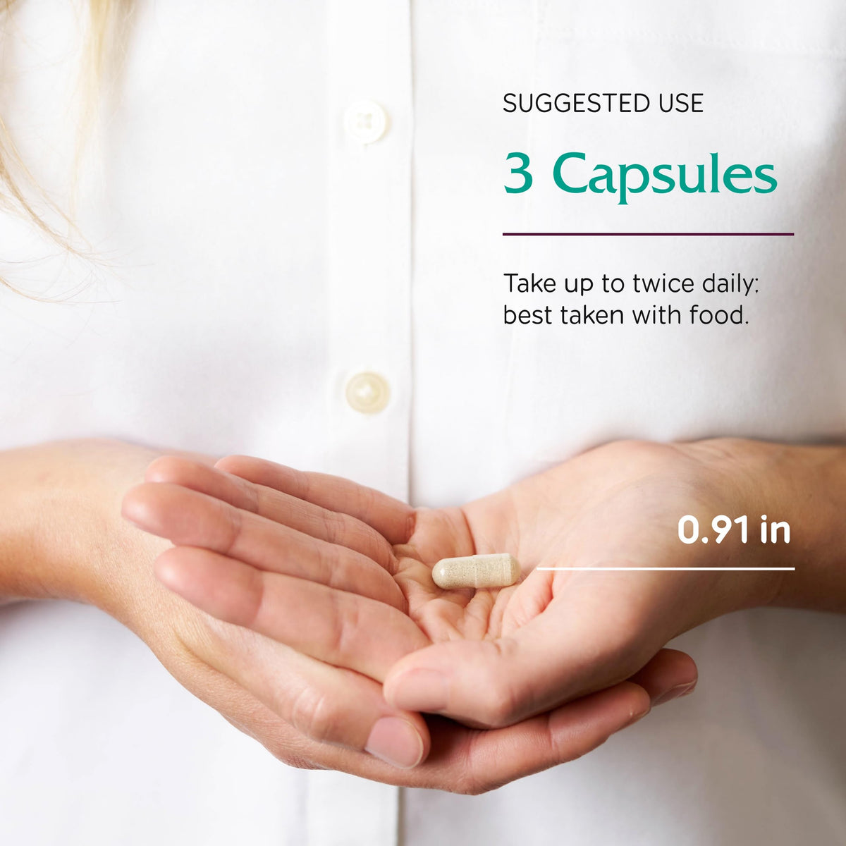 Vitanica Skin Assist 180 Capsules vue arrière avec informations nutritionnelles