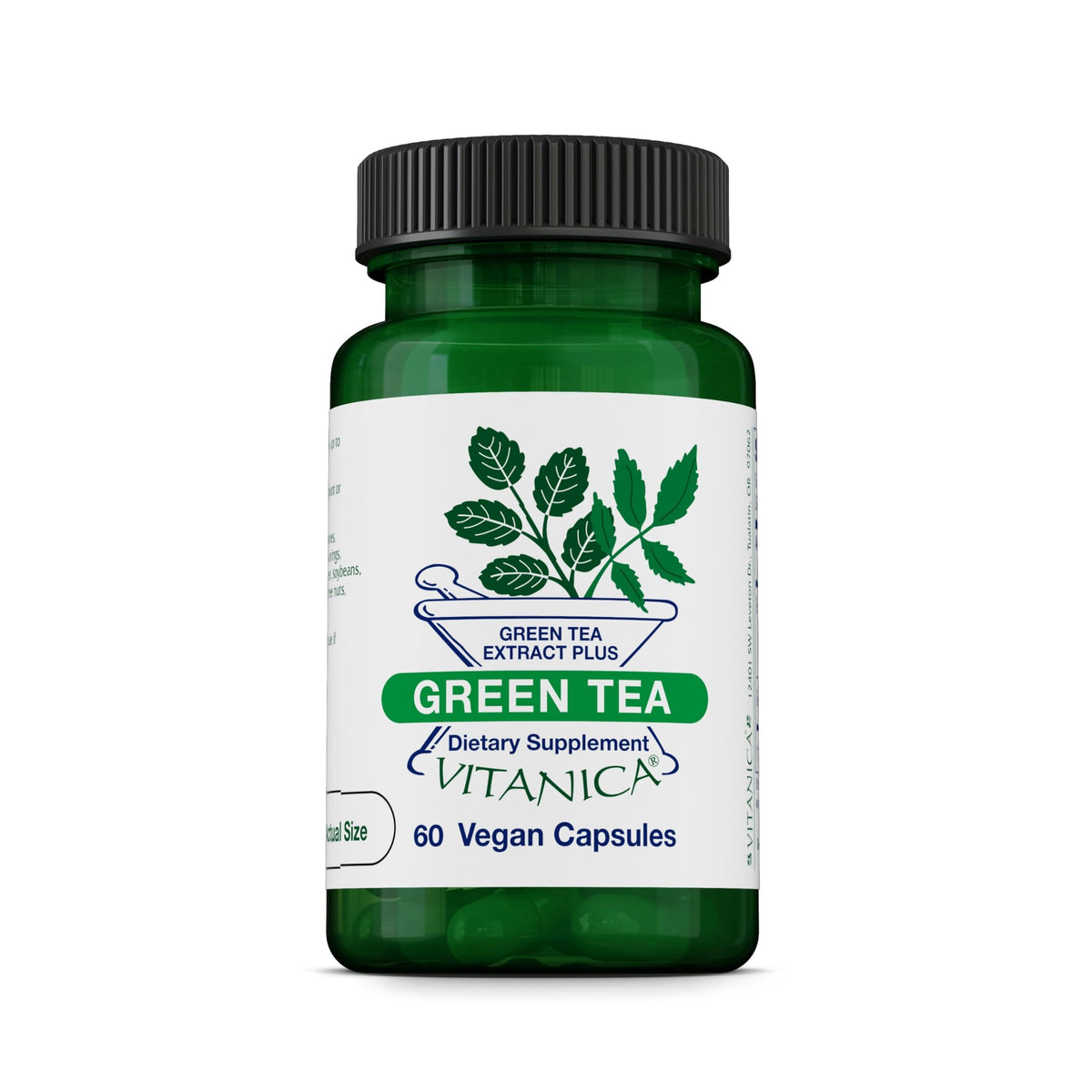 Vitanica Thé Vert 60 Capsules de complément alimentaire vue avant