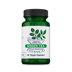 Vitanica Thé Vert 60 Capsules de complément alimentaire vue avant
