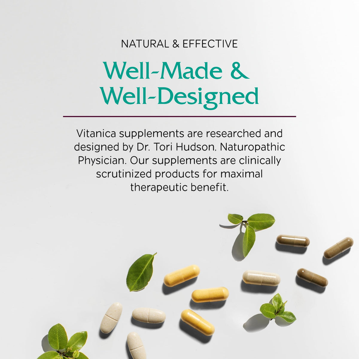 Vitanica ThyroFem flacon ouvert avec capsules