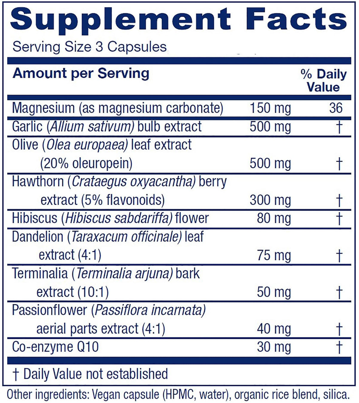 Vitanica VasoBlend boîte ouverte montrant les capsules