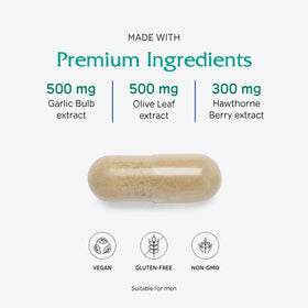 Vitanica VasoBlend capsules sur fond neutre