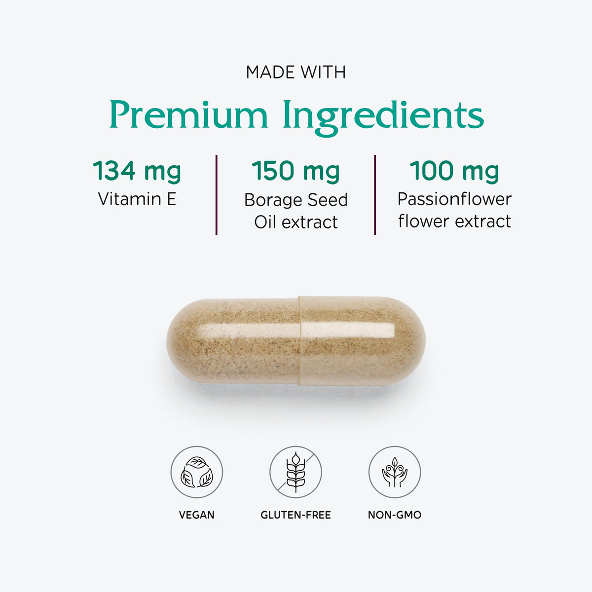 Vitanica Women's Phase I 120 capsules sur un fond naturel