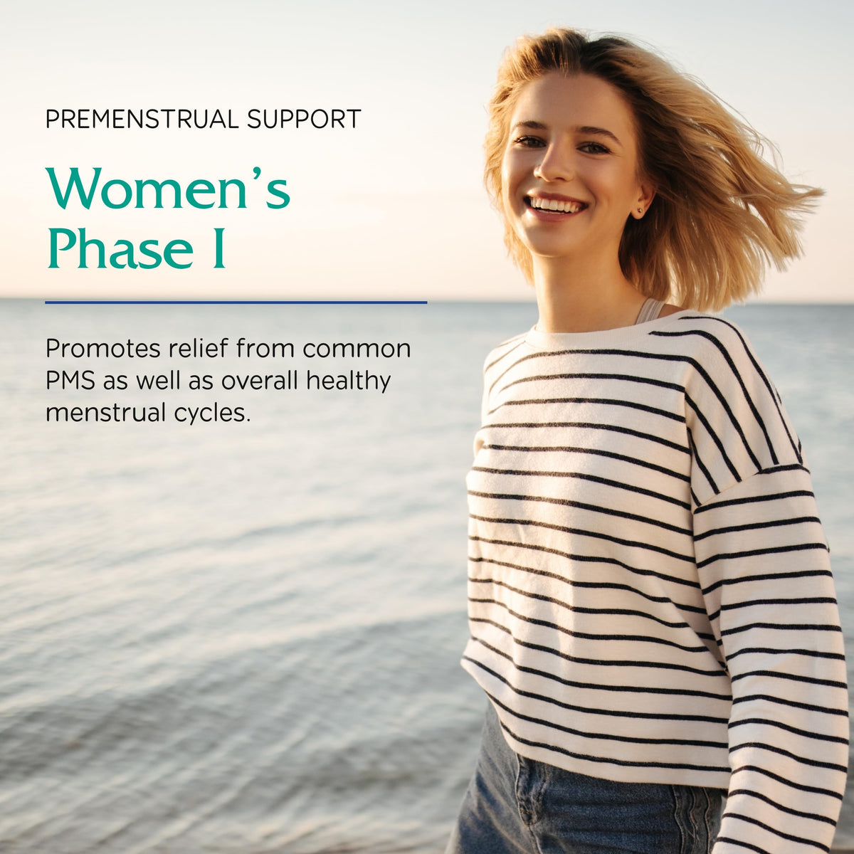 Vitanica Women's Phase I capsules sur fond blanc