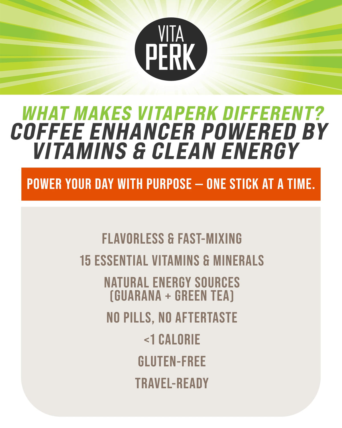 VitaPerk Poudre Énergétique sachet ouvert
