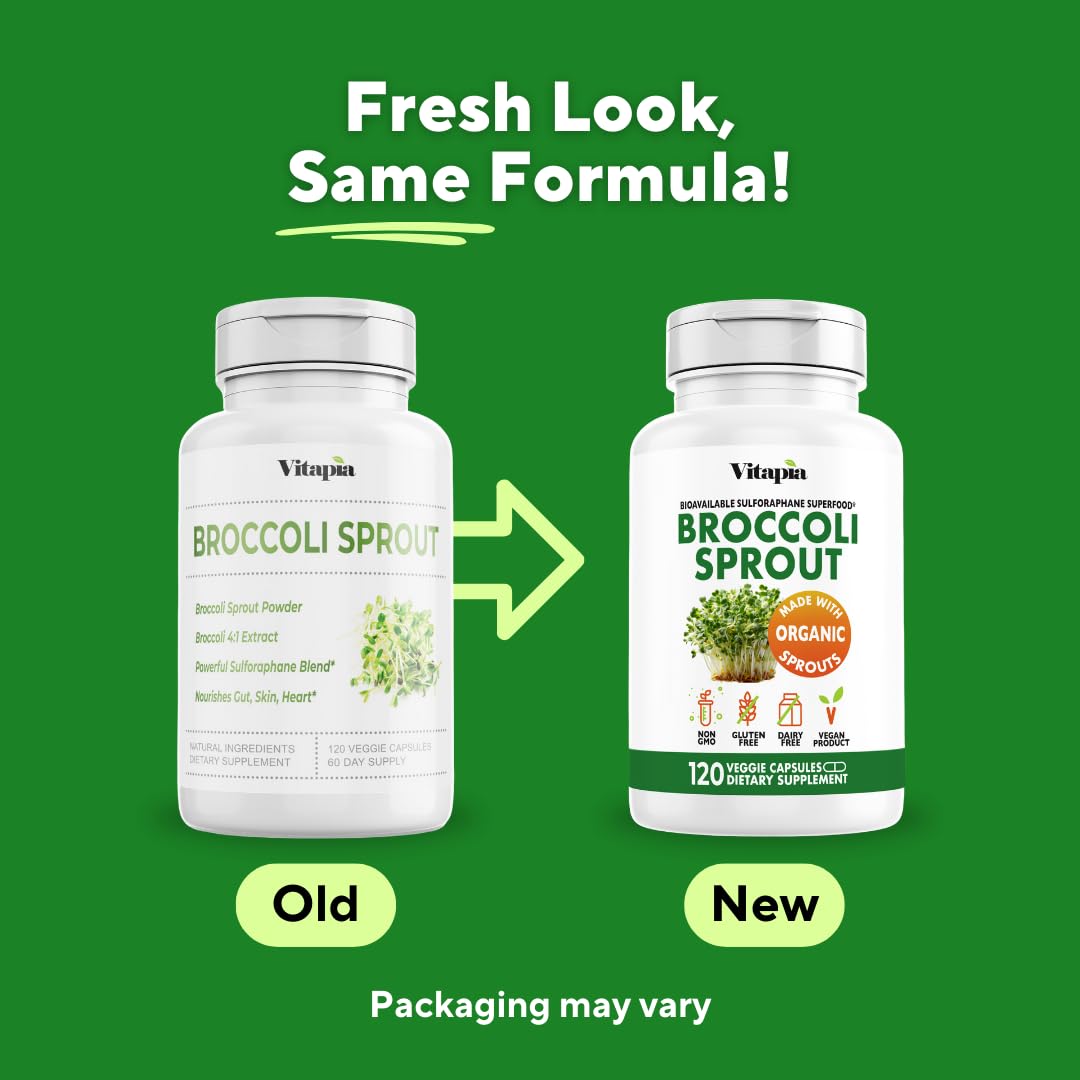 Vitapia Brocoli Bio Capsules Végétales - vue de côté montrant la taille
