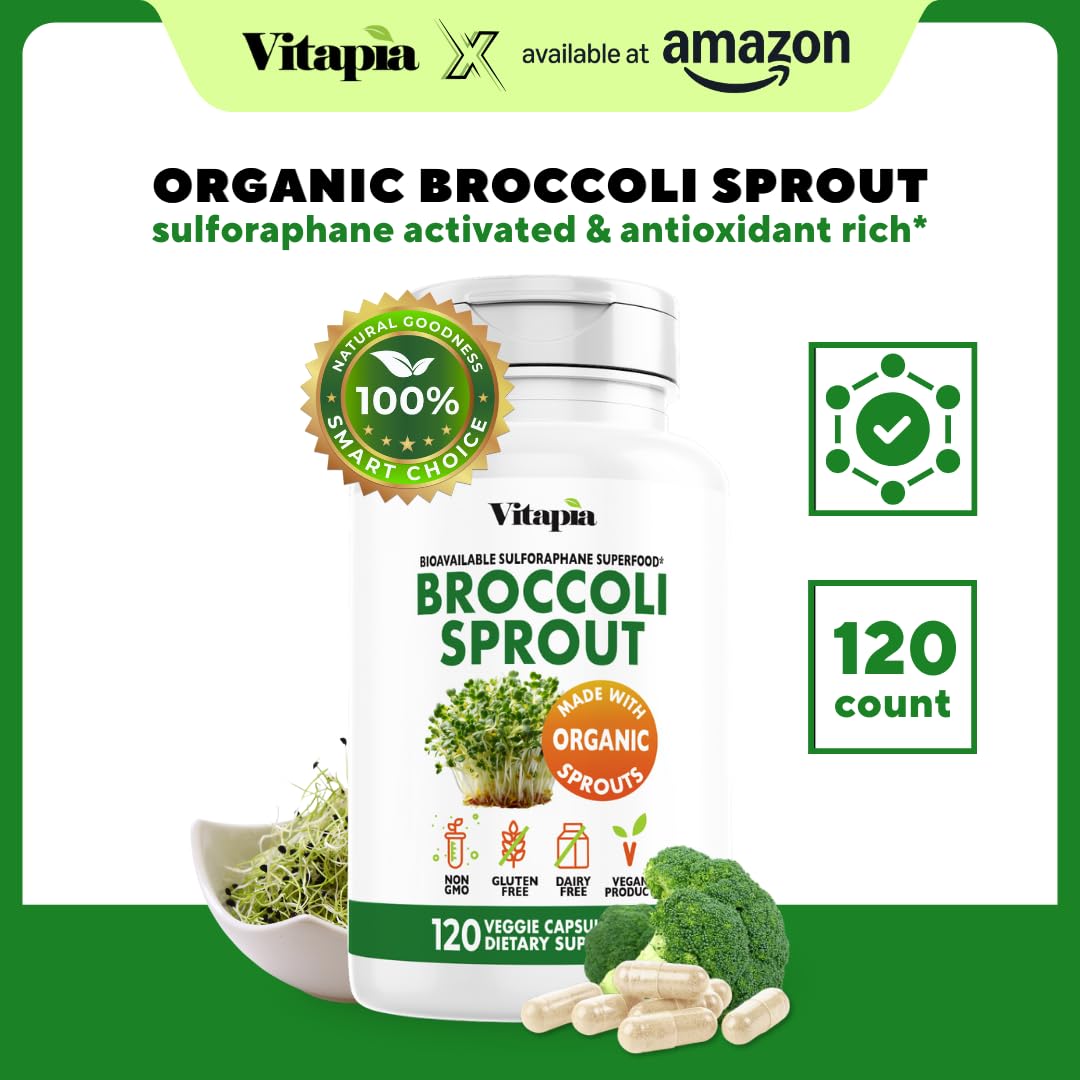 Vitapia Capsules de Brocoli Bio - emballage et informations nutritionnelles
