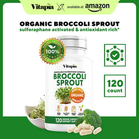 Vitapia Capsules de Brocoli Bio - emballage et informations nutritionnelles