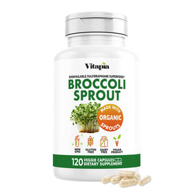 Vitapia Complément Alimentaire Brocoli Bio 120 Capsules Végétales - vue de face