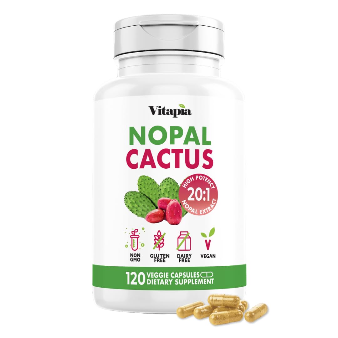 Vitapia Extrait de Cactus Nopal 120 Capsules Végétales - Vue de l'emballage