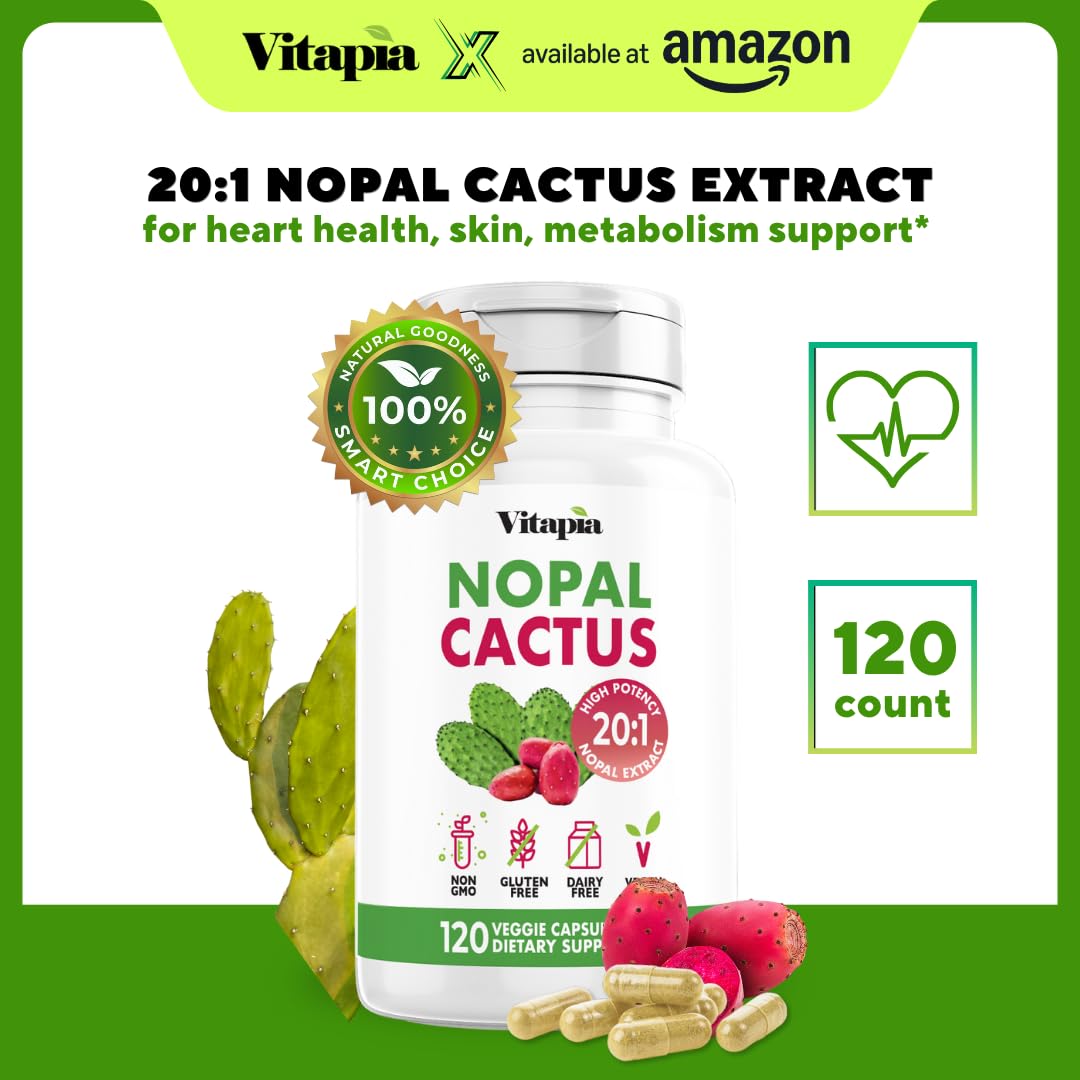 Vitapia Extrait de Cactus Nopal Capsules - Détail des capsules végétales