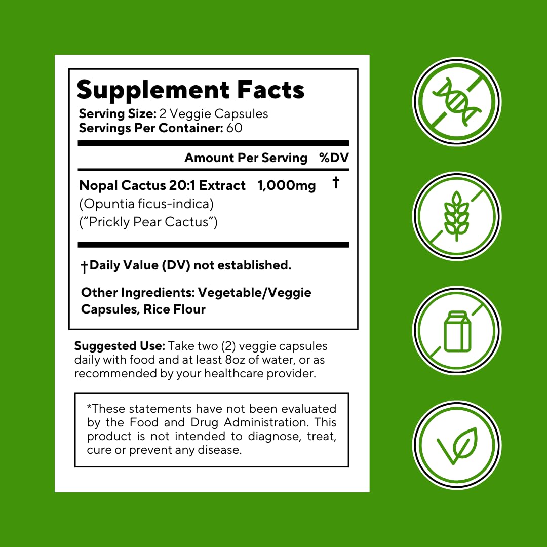 Vitapia Extrait de Cactus Nopal - Capsules sur une table en bois