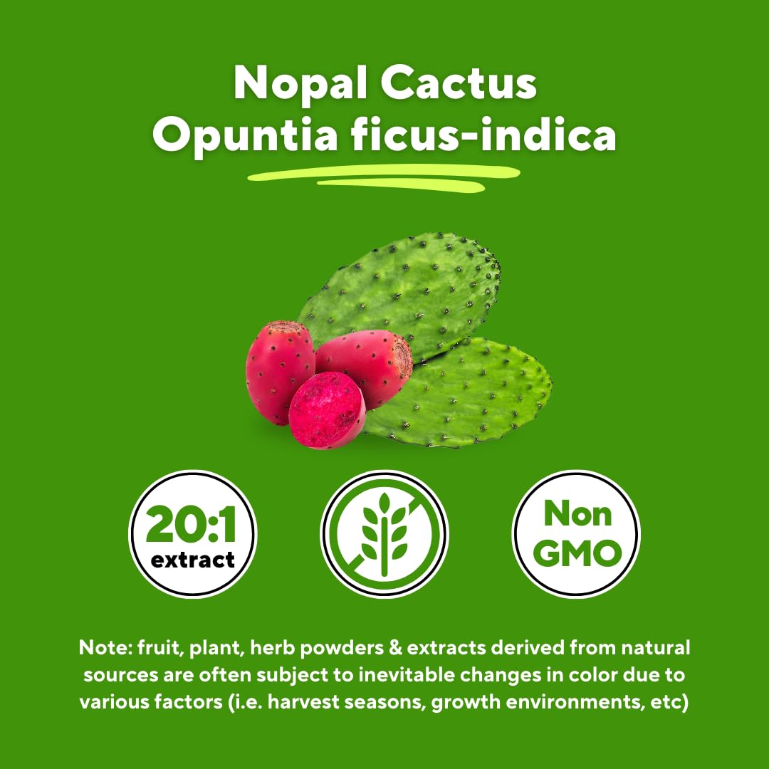 Vitapia Extrait de Cactus Nopal - Ingredients et informations nutritionnelles