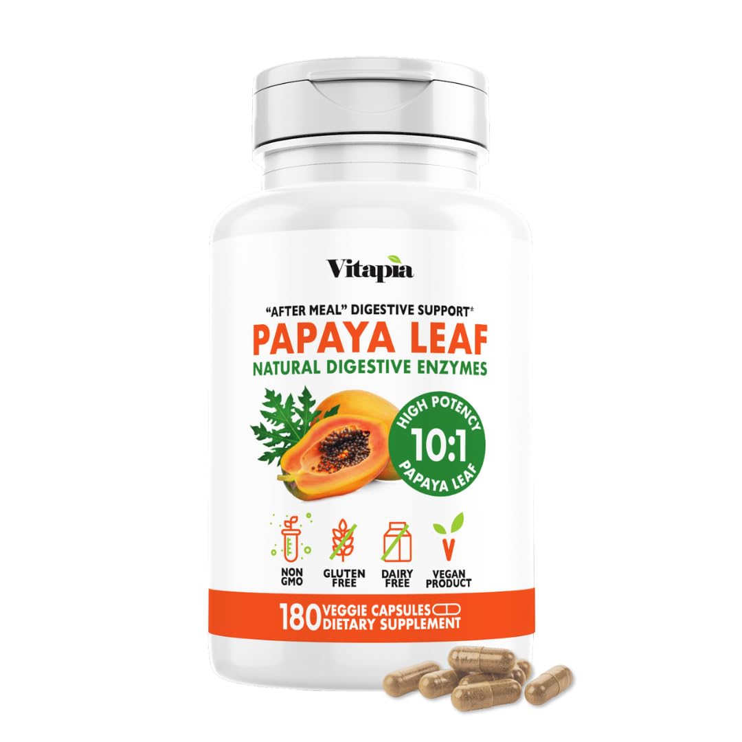 Vitapia Extrait de Feuille de Papaye 10:1 1500mg gélules végétales