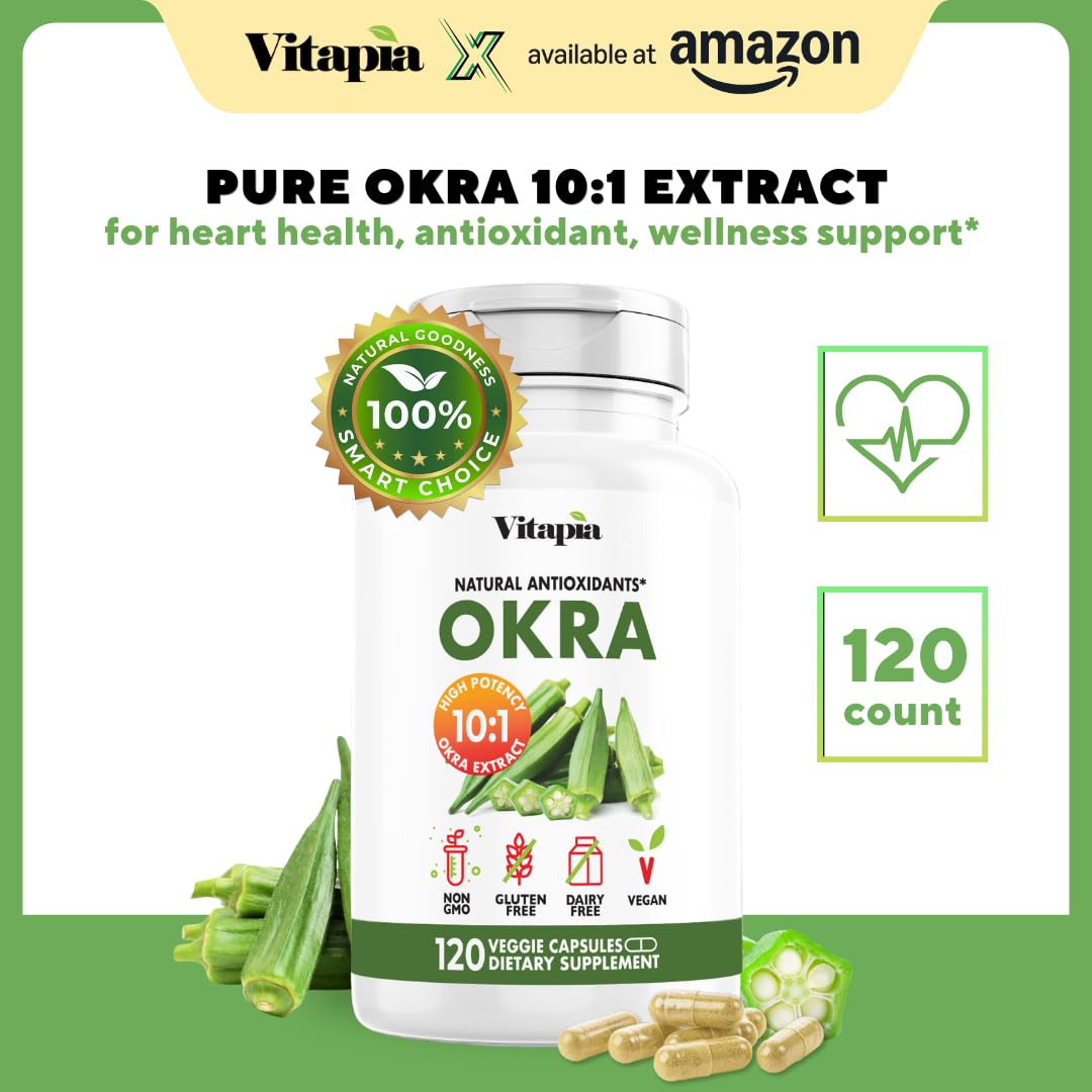 Vitapia Extrait de Gombo 120 Capsules Végétales avec étiquette