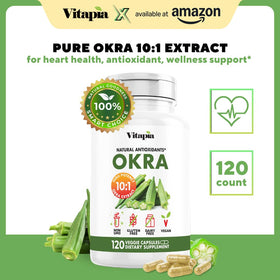 Vitapia Extrait de Gombo 120 Capsules Végétales avec étiquette