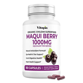 Vitapia Maqui Berry 1000mg boîte avec 180 capsules végétales