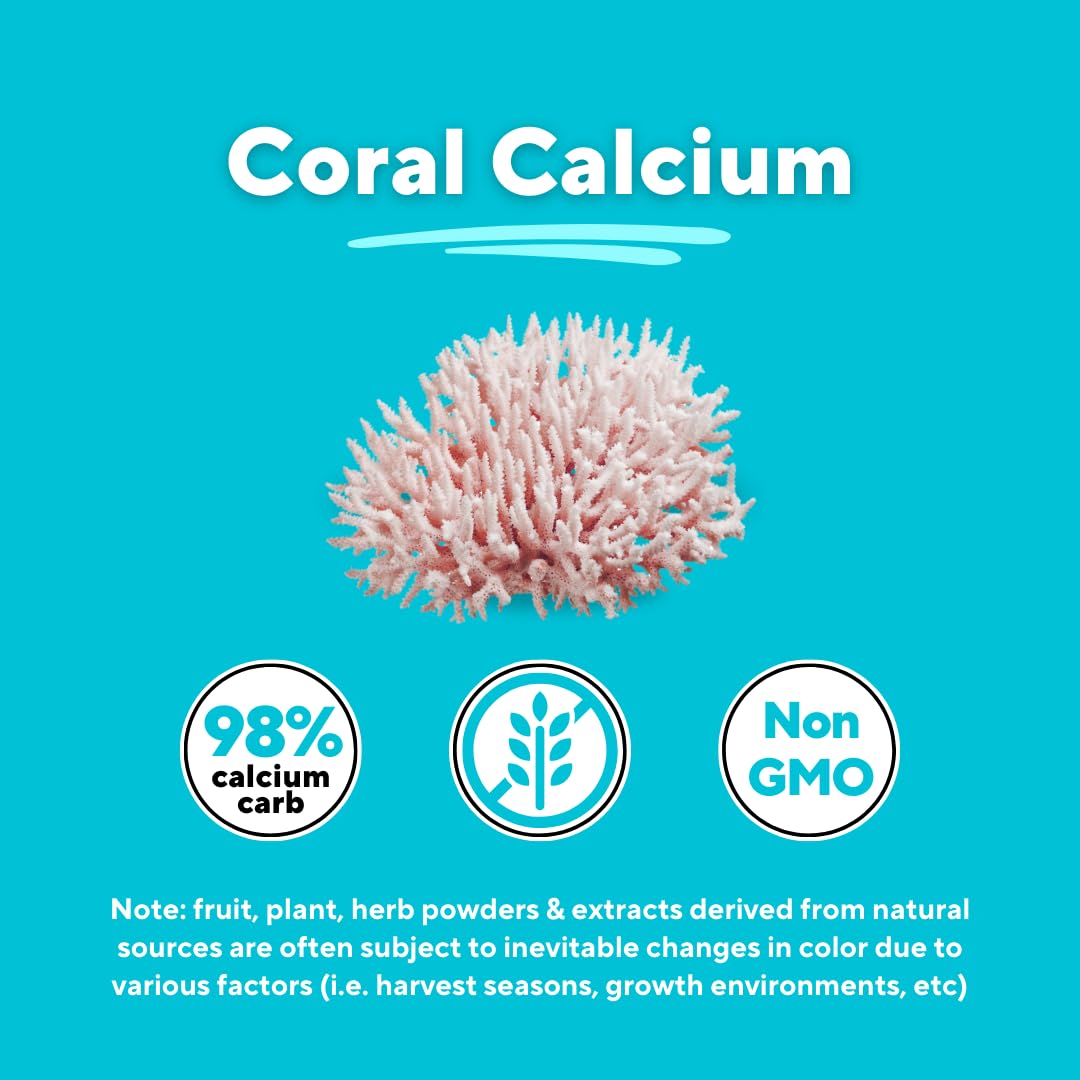Vitapia Poudre de Calcium Corallien 1000mg capsules végétales ouvertes