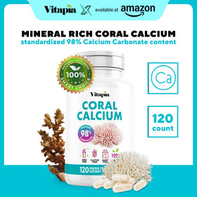 Vitapia Poudre de Calcium Corallien 1000mg capsules végétales vue latérale