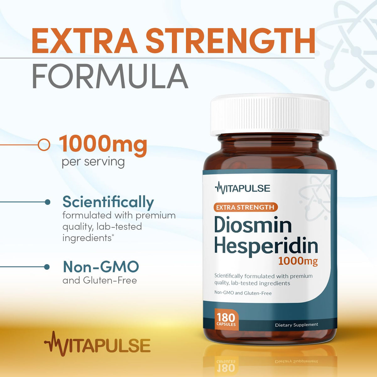VitaPulse Hesperidin Plus 1000mg gélules sur une table