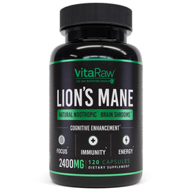 VitaRaw Complément Alimentaire Lion's Mane 2400 mg - Vue de face