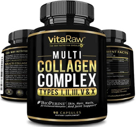VitaRaw Gélules de Collagène 1800 mg vue de face