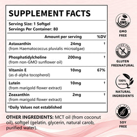 VITARENEW Astaxanthin 24mg Complex gélule ouverte