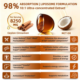VITARENEW Cannelle de Ceylan Capsules sur une table en bois