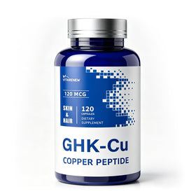 VITARENEW Complément Alimentaire GHK-Cu Cuivre 120mcg avant et arrière