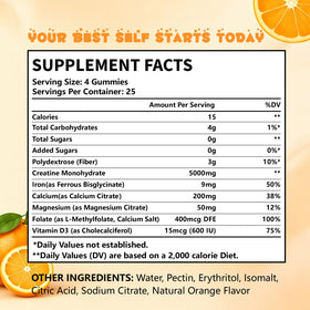 VITARENEW Gummies de Créatine - gummies sur une table