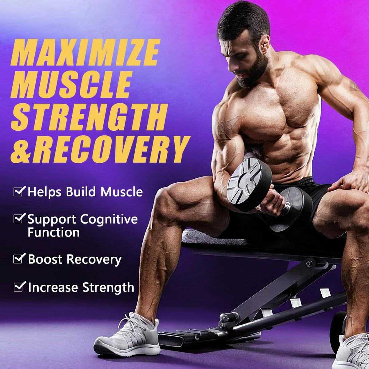 VITARENEW Gummies de Créatine, image lifestyle avec un sportif