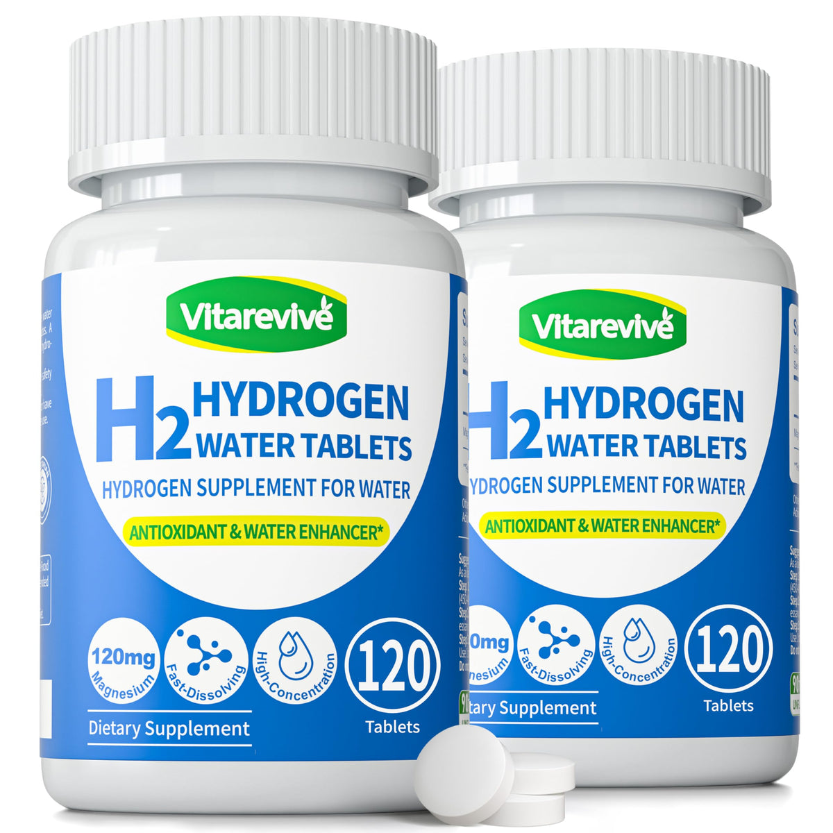 Vitarevive comprimés d'hydrogène boîte avant vue