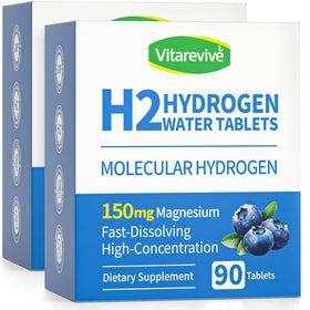 Vitarevive Comprimés d'Hydrogène Moléculaire 180 Tablettes, packaging avant