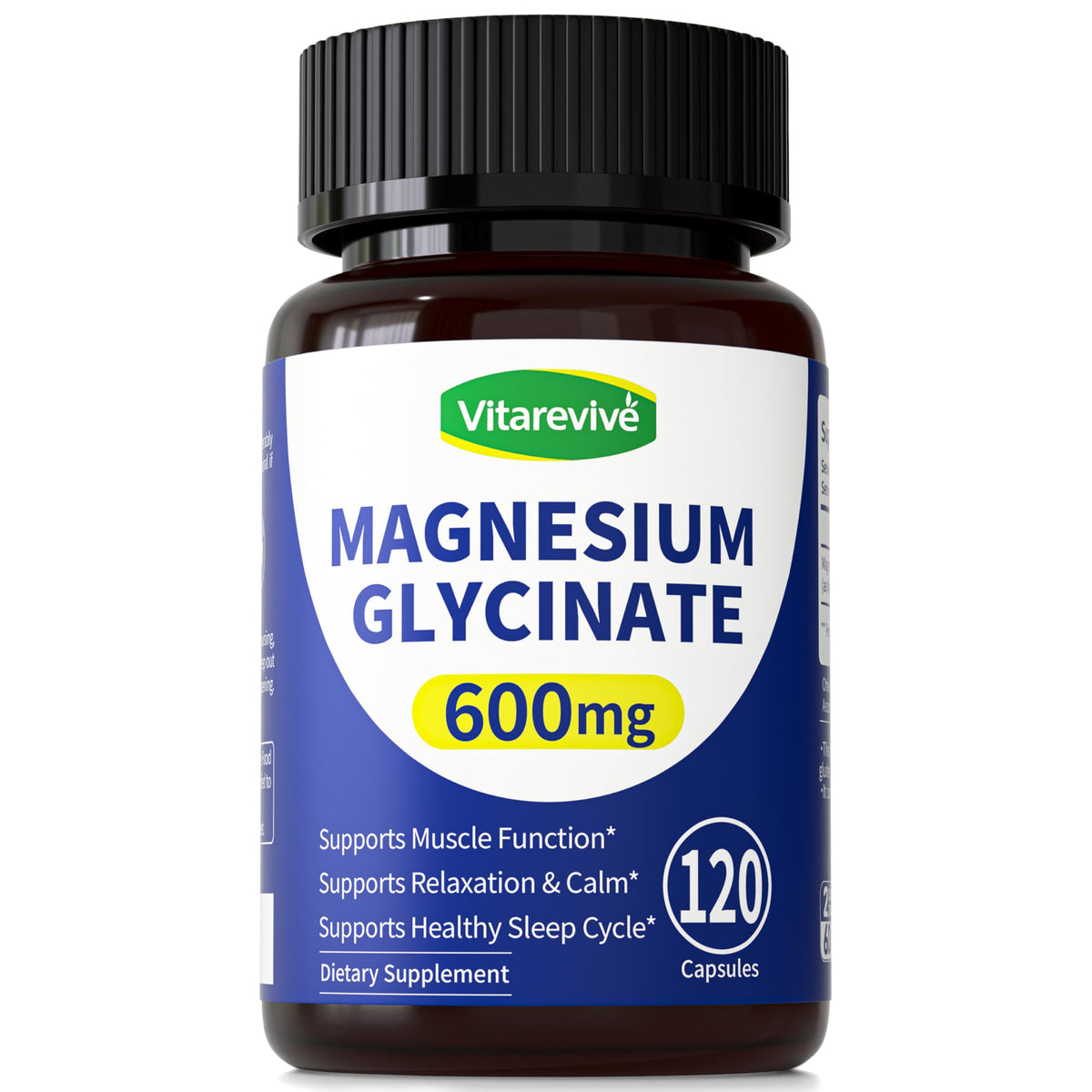Vitarevive Magnésium Glycinate 600 mg gélules de face
