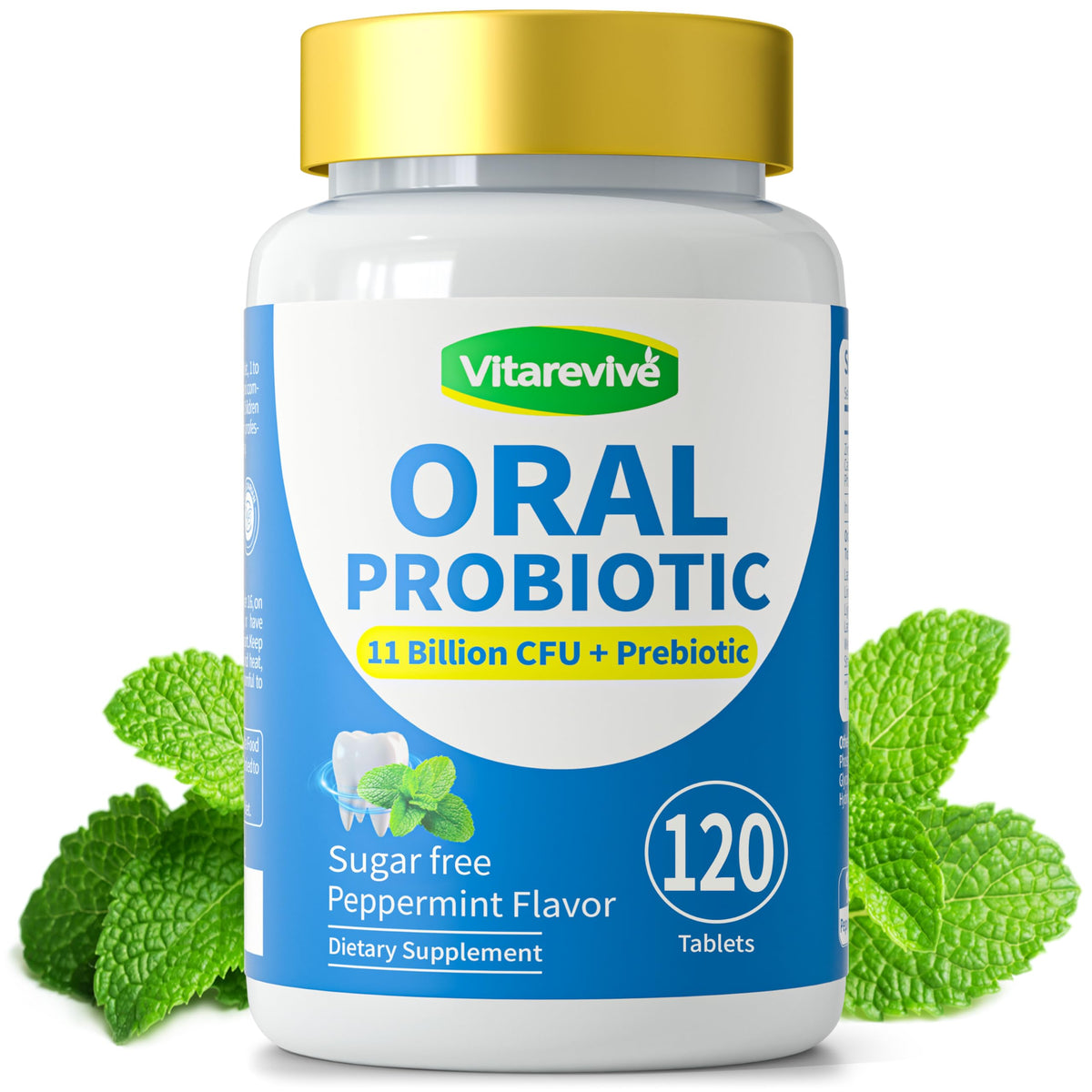 Vitarevive Probiotiques Oraux 120 Comprimés vue de face