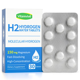 Vitarevive tablettes d'eau hydrogène moléculaire vue avant