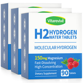 Vitarevive tablettes d'hydrogène moléculaire H2, emballage avant