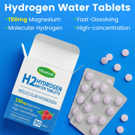 Vitarevive tablettes d'hydrogène, vue de côté