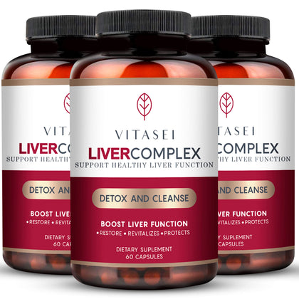 VITASEI Détox Foie 60 Capsules - vue avant du flacon