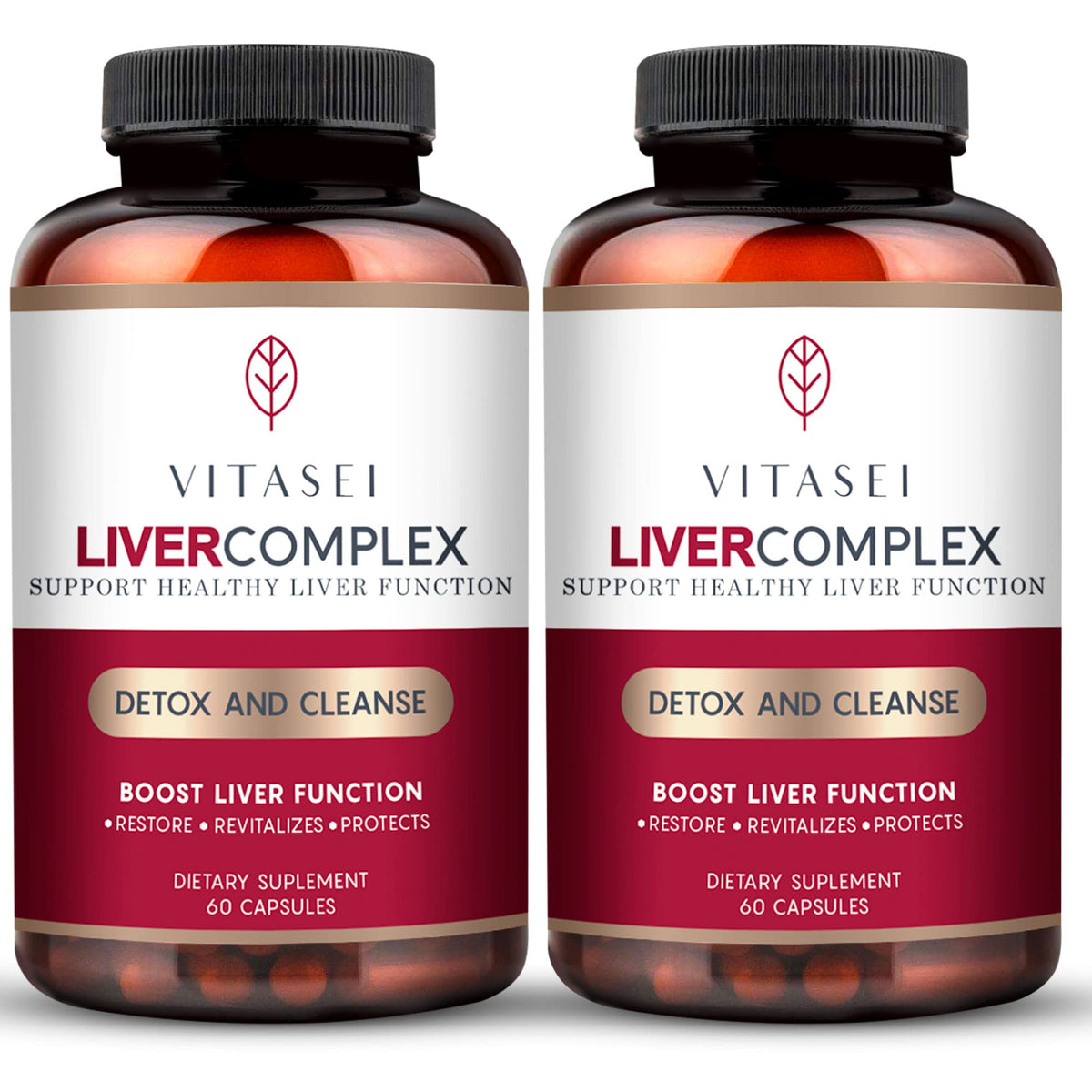 VITASEI Détox Foie 60 Capsules vue de face avec étiquette