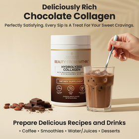 VITASEI Poudre de Collagène Hydrolysé au Chocolat 16oz avec une cuillère