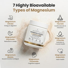 VITASEI Poudre de Magnésium Complexe Agrumes 300g vue de côté