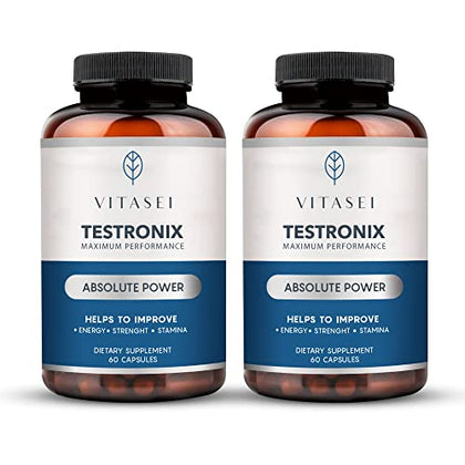 VITASEI Testronix 60 capsules vue de face avec étiquette
